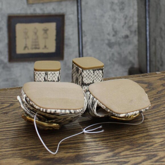 NWT A New Day Womens Diana Buckle Mule Heels 89998799 Gray Snake 6M - Picture 14 of 15